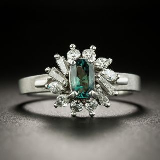 Estate 1.02 Carat Alexandrite and Diamond Ring - 2