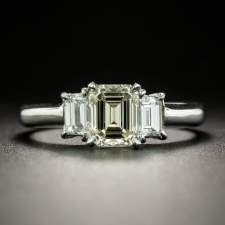Estate 1.03 Carat Emerald Cut Diamond Engagement Ring - GIA - 2