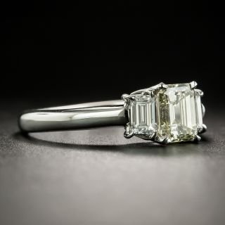 Estate 1.03 Carat Emerald Cut Diamond Engagement Ring - GIA