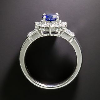 Estate 1.03 Carat Sapphire and Diamond Ring