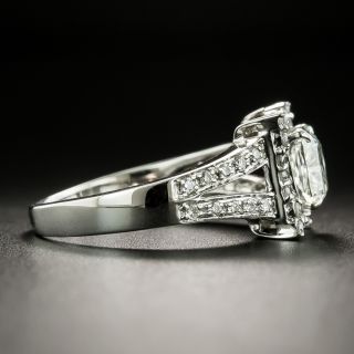 Estate 1.09 Carat Cushion-Cut Diamond Engagement Ring