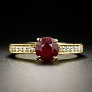Estate 1.10 Carat Ruby and Diamond Ring - 0