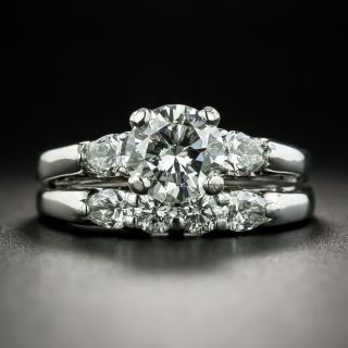 Estate 1.14 Carat Diamond Wedding Set  - GIA G SI2 - 7