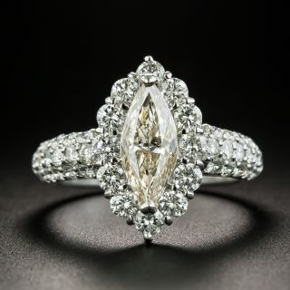Estate 1.20 Carat Marquise-Cut Diamond Engagement Ring - GIA M SI2 - 1