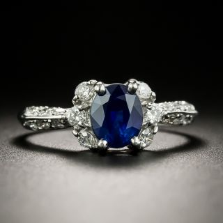 Estate 1.20 Carat Sapphire and Diamond Ring - 2