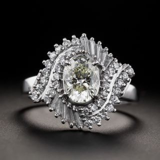 Estate 1.21 Carat Oval-Cut Diamond Ring - GIA - 2