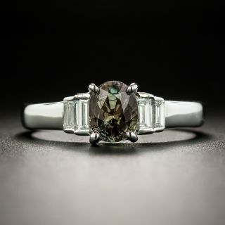 Estate 1.22 Carat Alexandrite and Diamond Ring