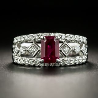 Estate 1.23 Carat Ruby and Diamond Ring - 1