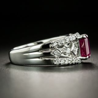 Estate 1.23 Carat Ruby and Diamond Ring