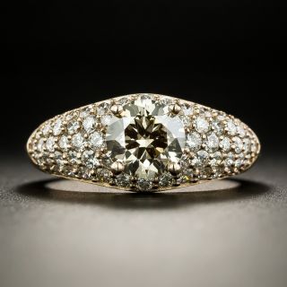 Estate 1.24 Carat Fancy Dark Brown Diamond Engagement Ring - GIA - 2