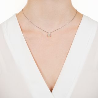 Estate 1.26 Carat Pear Shaped Diamond Drop