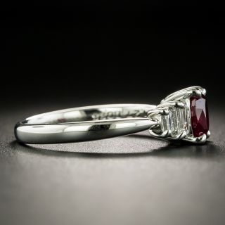 Estate 1.27 Carat Burmese Ruby and Diamond Ring