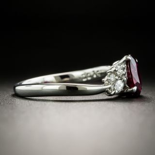 Estate 1.28 Carat Ruby and Diamond Ring - GIA