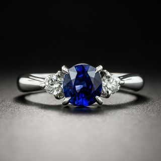 Estate 1.31 Carat Sapphire and Diamond Ring - 3
