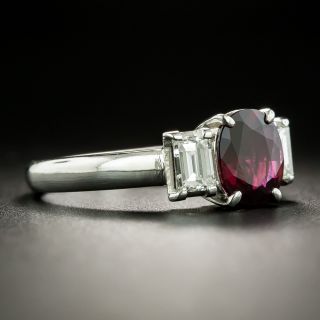 Estate 1.32 Carat Ruby and Diamond Ring