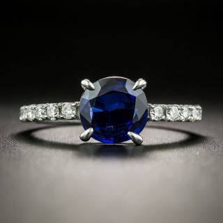 Estate 1.33 Carat Sapphire and Diamond Ring - 2