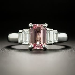 Estate 1.34 Carat Pink Sapphire and Diamond Ring - 3