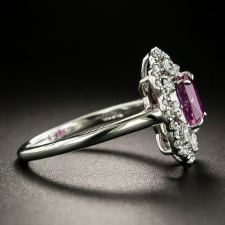 Estate 1.43 Carat No-Heat Ceylon Ruby and Diamond Ring - GIA