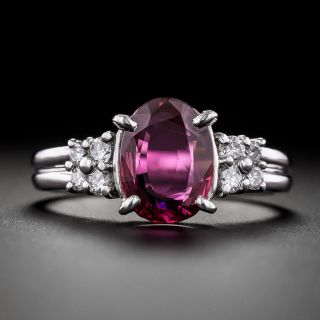 Estate 1.43 Carat No-Heat Ruby and Diamond Ring - 3
