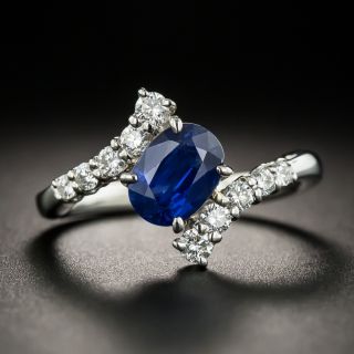 Estate 1.49 Carat Sapphire and Diamond Ring - 1