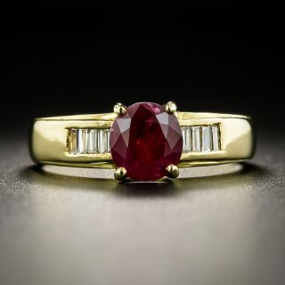 Estate 1.50 Carat Ruby and Diamond Ring - 1
