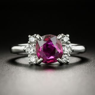 Estate Ruby and Diamond Ring - 7