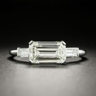 Estate 1.74 Carat Emerald-Cut Diamond Engagement Ring - GIA L VS1 - 2