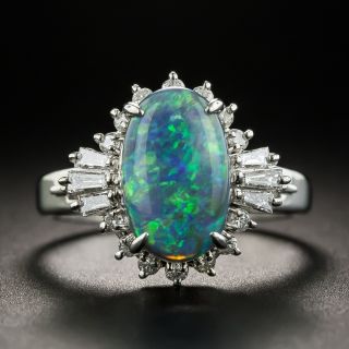 Estate 1.91 Carat Opal and Diamond Ring - 1