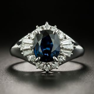 Estate 1.99 Carat Sapphire and Diamond Ring - 1