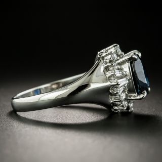 Estate 1.99 Carat Sapphire and Diamond Ring