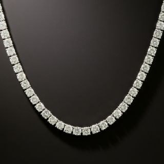Estate 11.58 Carat Diamond Rivière Necklace - 2