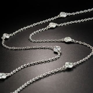 Estate 18 Inch Diamond Chain Necklace - 3