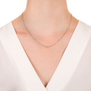 Estate 18 Inch Diamond Chain Necklace