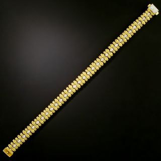 Estate 18K Diamond Link Bracelet by Roberto Coin - 2
