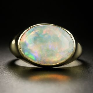 Estate 2.50 Carat Opal Cabochon Ring - 2