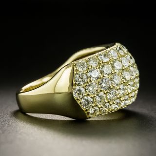 Estate 18K Pavé Diamond Band Ring