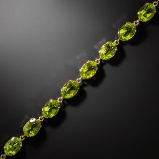 Estate 18K Peridot Bracelet - 3