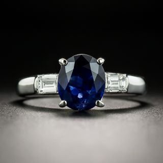 Estate 2.00 Carat No-Heat Sapphire and Diamond Ring - 2