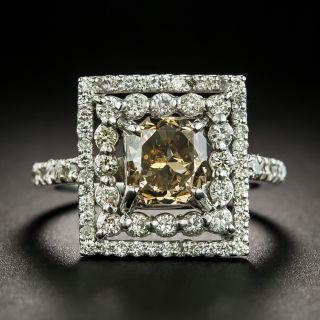 Estate 2.02 Carat Natural Orange-Brown Diamond Ring - GIA - 2
