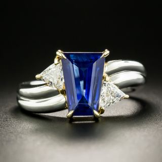 Estate 2.42 Carat Sapphire and Diamond Ring - 3