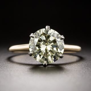 Estate 2.43 Carat Diamond Solitaire Engagement Ring - GIA Q/R SI2 - 3