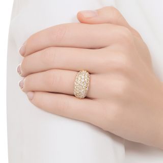 Estate 2.55 Carat Total Weight 5-Row Pave Diamond 