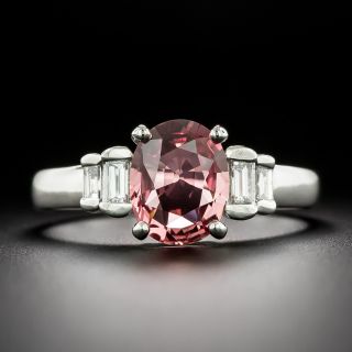Estate 2.56 Carat No-Heat Padparadscha Sapphire Ring - GIA  - 3