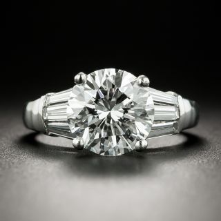 Estate 2.66 Carat Diamond Engagement Ring - GIA D VS1 - 2