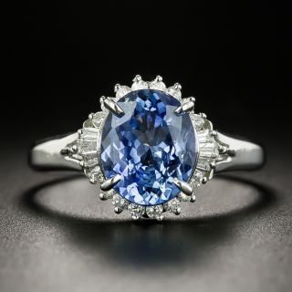 Estate 2.73 Carat Ceylon Sapphire and Diamond Ring - 3