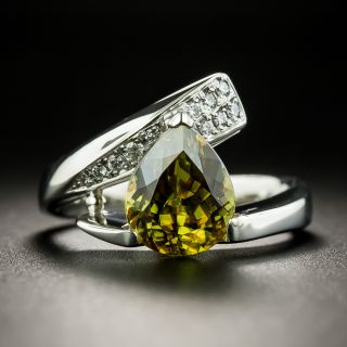 Estate 2.79 Carat Sphene and Diamond Ring - 1