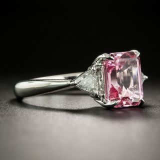 Estate 2.82 Carat Pink Sapphire and Diamond Ring