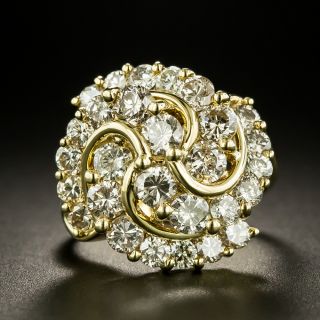 Estate 3.00 Carat Diamond Swirl Ring - 3