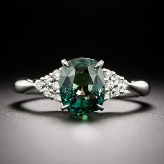 Estate  3.03 Carat Brazilian Alexandrite and Diamond Ring - 7