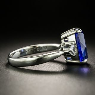 Estate 3.40 Carat Tanzanite and Diamond Ring